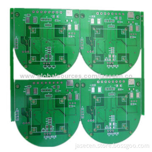 Lead free HAL PCB with green solder mask, high quality for export